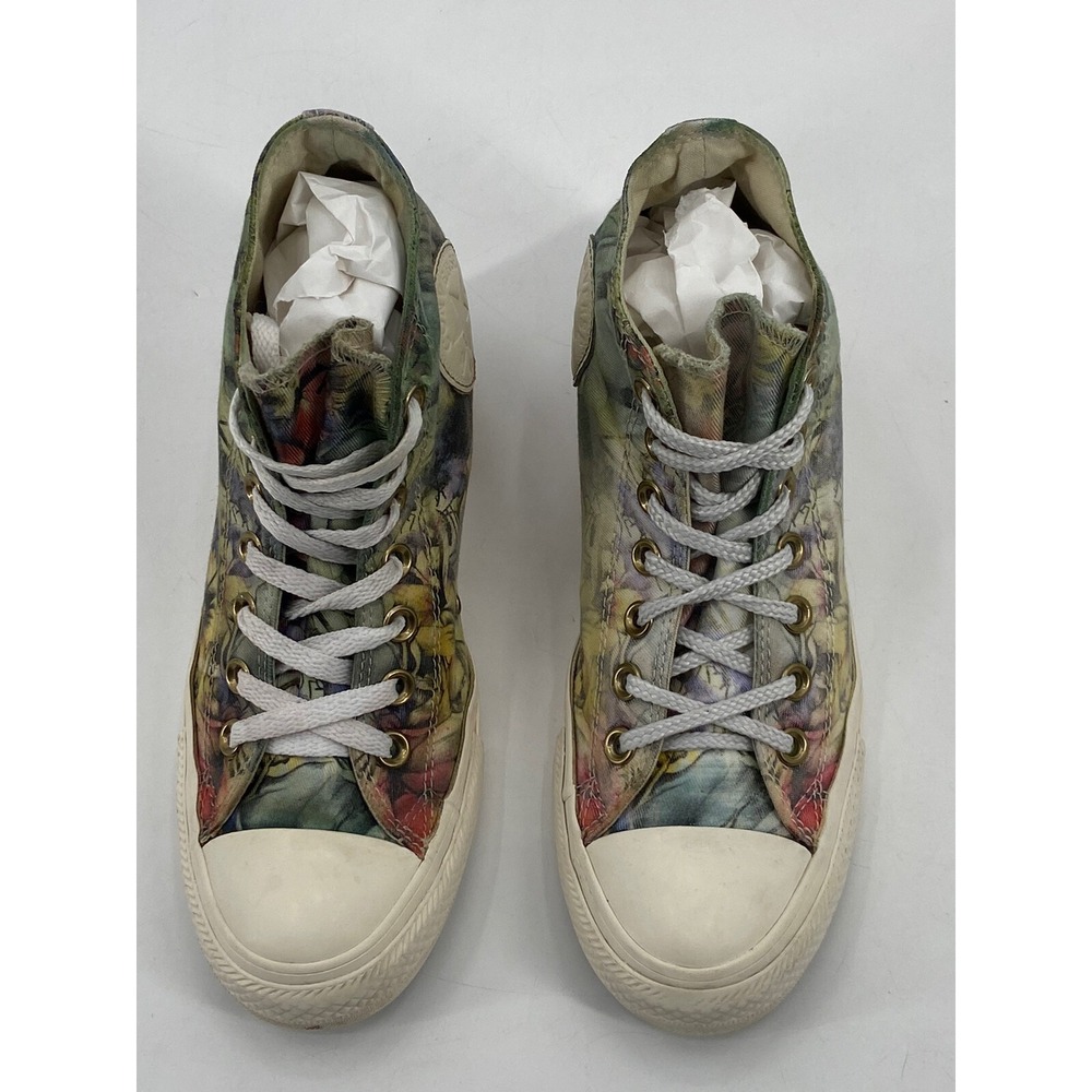 Converse Chuck Taylor All Star Lux Hi Floral W Sz 8 Hidden Heel Wedge‎ (547195C) - Picture 2 of 8